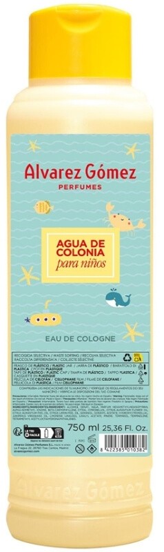 Álvarez Gómez Agua de Colonia para Niños 750 ml – Frescura Suave y Natural para los Más Pequeños de la Casa
