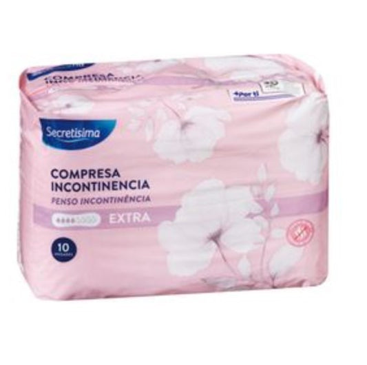 Secretissima Compresa Incontinencia Extra 10 Unidades – Seguridad Discreta para Tu Día a Día