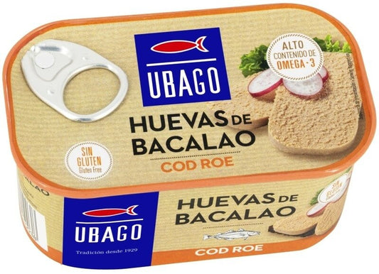 Ubago Huevas de Bacalao 200 g – Sabor Gourmet, Nutrición y Tradición Mediterránea en Cada Cucharada