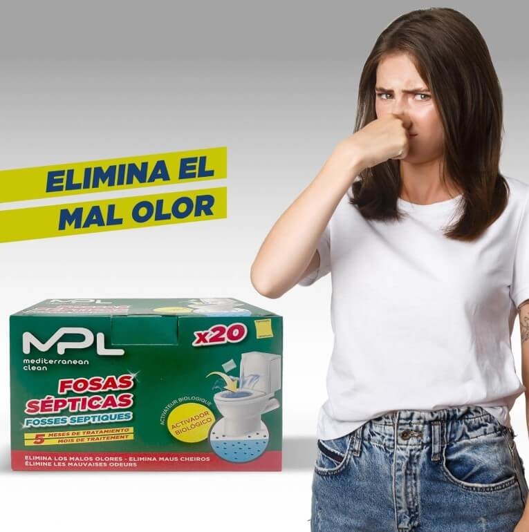 MPL Hogar Activador Biológico Fosas Sépticas 400 g 20U – 5 Meses de Tratamiento Eficaz Contra Olores y Atascos