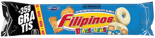 Filipinos Galleta Dinosaurus con Chocolate Blanco 83 + 35 G