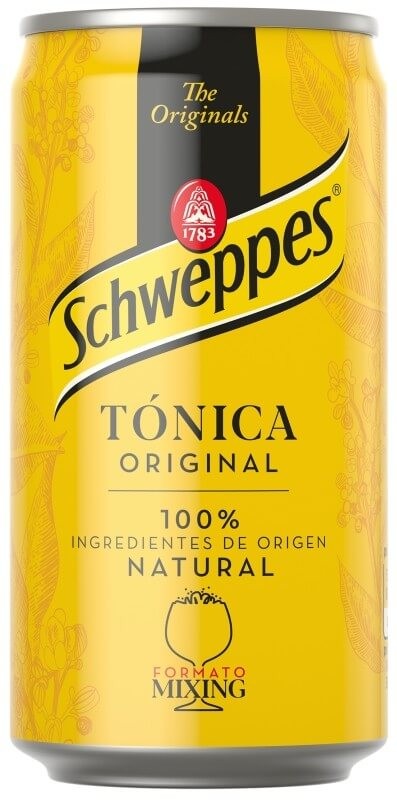 Schweppes Tónica Original Pack 24 x 250 Ml - 100% Ingredientes de Origen Natural