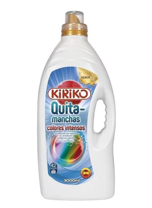 Kiriko Detergente Líquido Quitamanchas Colores Intensos 3L