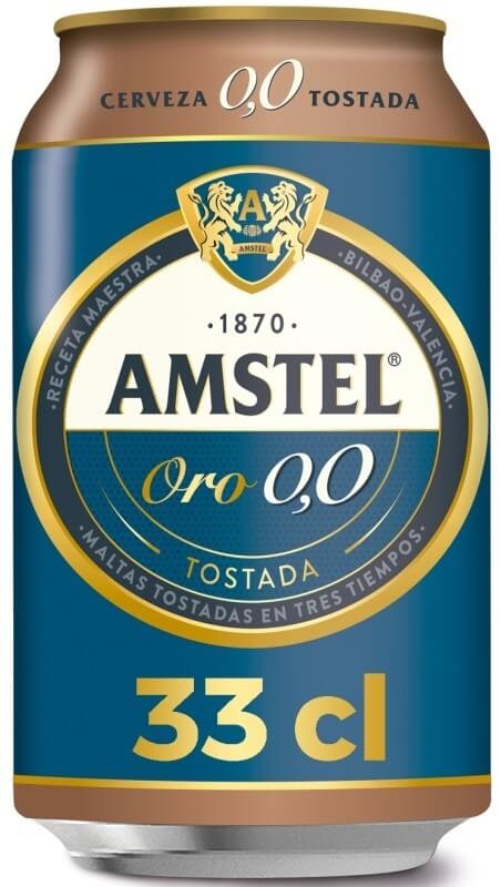Amstel Cerveza Tostada Sin Alcohol Pack 24 x 330 Ml