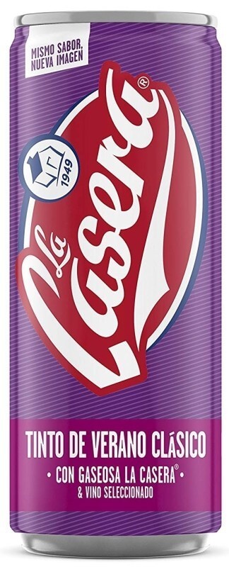 La Casera Tinto de Verano Clásico con Gaseosa Pack 24 x 330 Ml