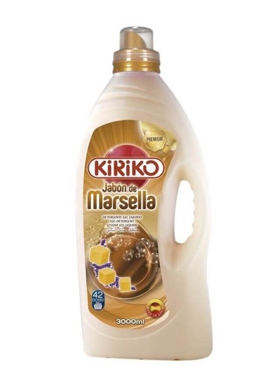 Kiriko Jabón de Marsella Detergente Líquido 3L – Limpieza Profunda con el Aroma Clásico de Siempre