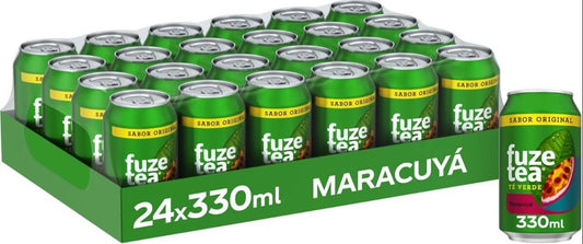 Fuze Tea Té Verde Maracuyá Pack 24 x 330 ml – Sabor Refrescante y Natural para Cada Momento