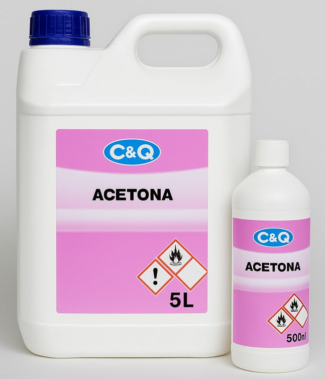 Acetona Pura 5L Profesional C&Q – Para Uñas, Limpieza y Esmaltes