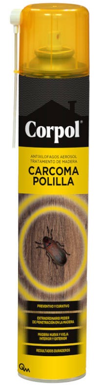 Corpol Anticarcoma Polilla Aerosol 500 ml – Tratamiento Preventivo y Curativo para Madera