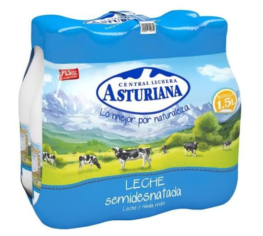 Central Lechera Asturiana Semidesnatada 6 x 1,5L