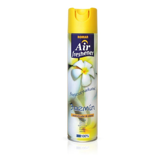 Romar Air Freshener Ambientador Jazmín Spray 300 ml – Frescor Natural y Neutralizador de Olores