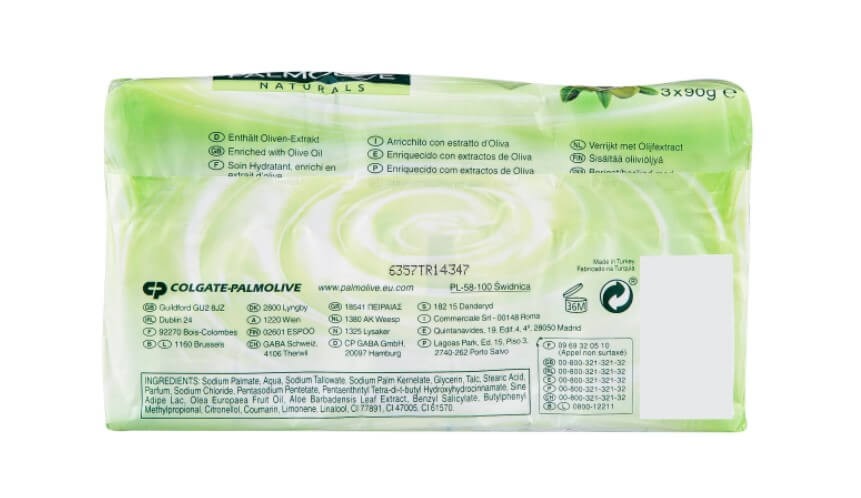 Palmolive Jabón Moisture Care con Oliva 3 x 90 gr