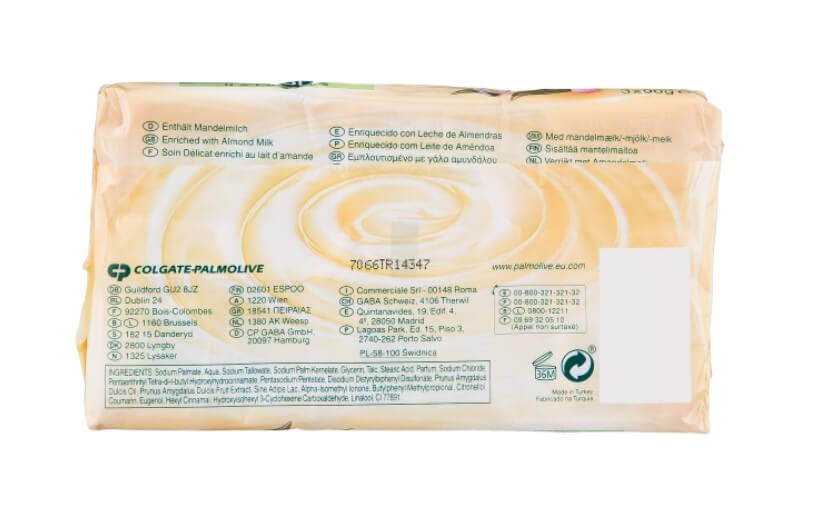 Palmolive Jabón Leche de Almendras Pack 3 x 90 G