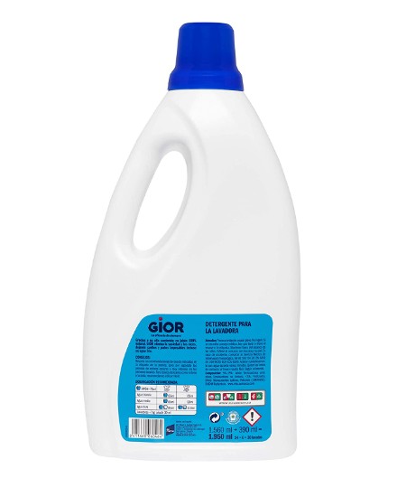 Gior Detergente Líquido 1950 ml – Limpieza Profunda con Jabón 100% Natural