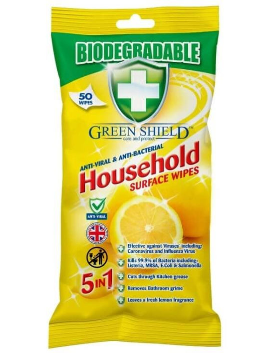 Green Shield Antibacterial Superficies 50 Toallitas