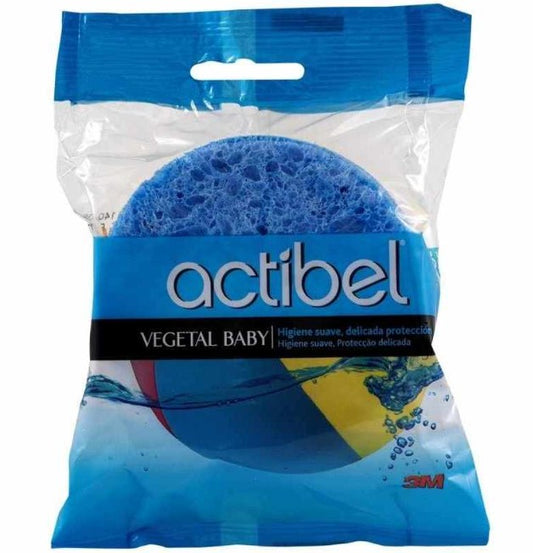 Actibel Esponja Vegetal para Bebé 2U – Higiene Suave y Segura para la Piel Más Delicada