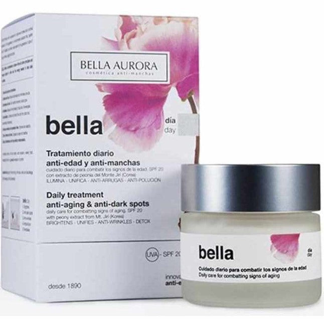 Bella Aurora Bella Día Tratamiento Anti-Edad y Anti-Manchas 50 ml - Cuidado Completo para una Piel Radiante