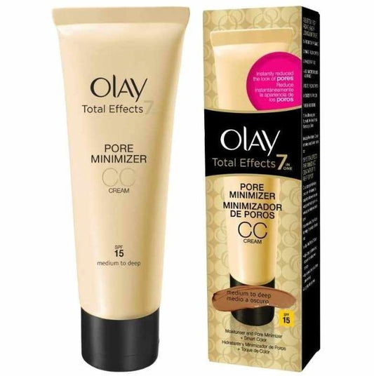 Olay CC Cream - Total Efects Pore Minimizer Piel Media FPS15
