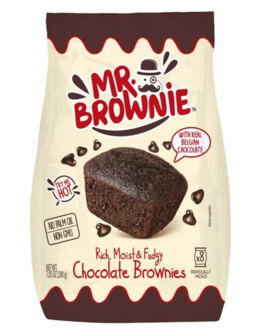 Mr. Brownie con Chocolate Belga 200 g - La Experiencia de un Brownie Irresistible y Cremoso