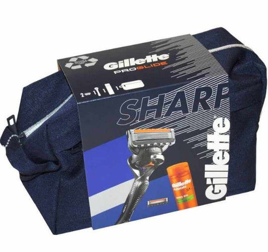Gillette Neceser Proglide Maquinilla + 2 Cargadores + Gel 200 ml