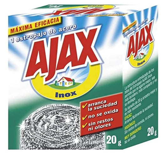 Ajax Estropajo Acero Inoxidable 20 gr