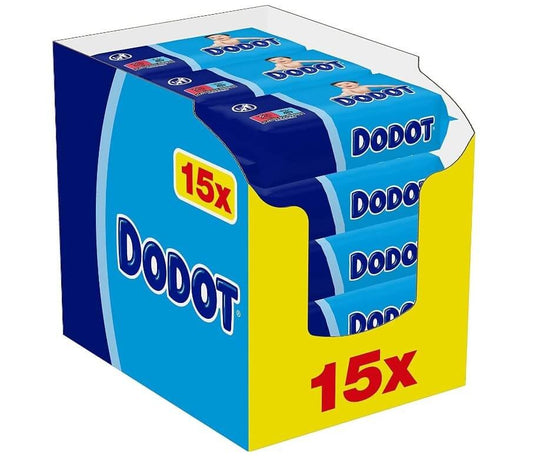Dodot Toallitas para Bebés Pack de 15 x 64 - Total 960 Toallitas - Suavidad y Cuidado Total para la Piel Delicada de tu Bebé