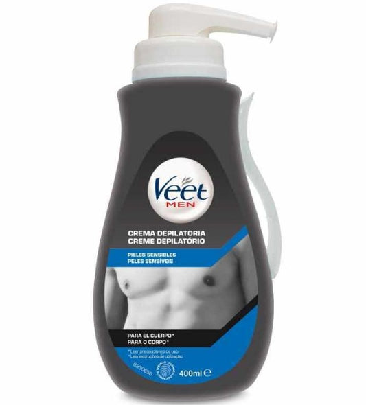 Veet Crema Depilatoria Para Hombres Piel Sensible 400 ml