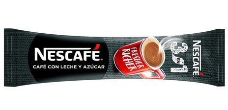 Nescafé 3 en 1 Café con Leche y Azúcar 10 Sobres – Sabor Fresco y Rico en un Solo Paso
