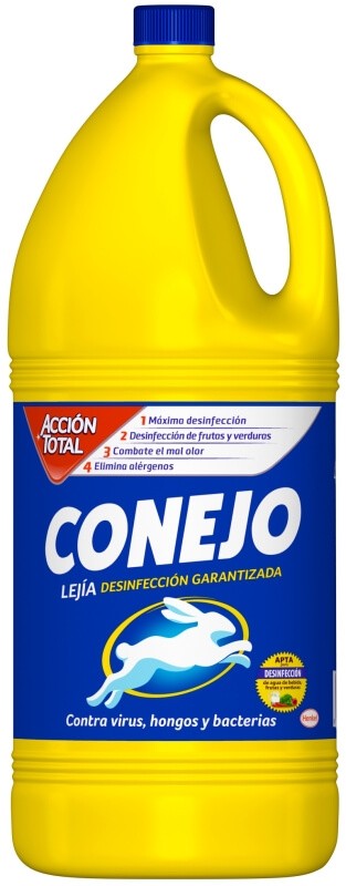 Conejo Lejía Desinfección Garantizada 4L - Máxima Higiene y Protección para Hogares y Negocios