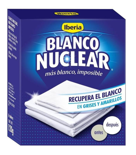 Blanco Nuclear Sobres Blanqueante en Polvo 120 gr