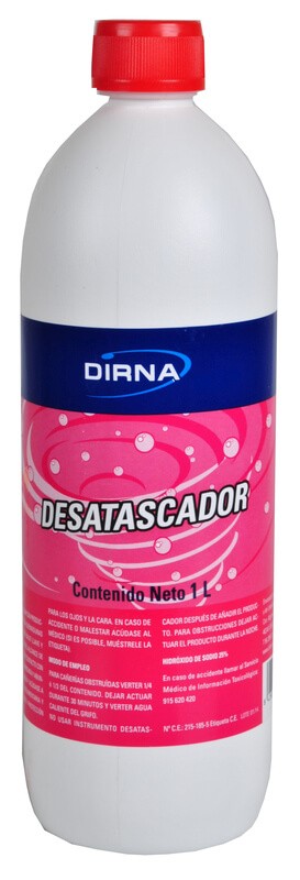 Dirna Desatascador 1L – Solución Potente y Rápida para Tuberías Desatascadas