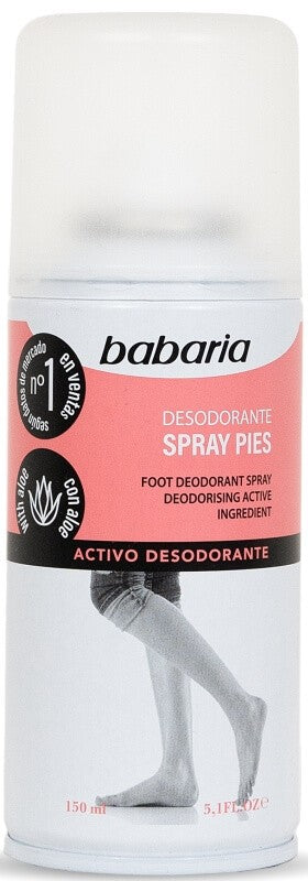 Babaria Desodorante Pies Aloe Spray 150 ml - Frescura y Cuidado para tus Pies