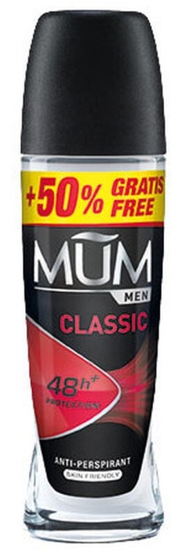 MUM Men Desodorante Antitranspirante Classic Roll-On 75 ml - Protección Masculina con Eficacia Prolongada