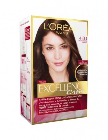 L'Oreal Excellence Creme Tinte 4.03 Castaño Radiante