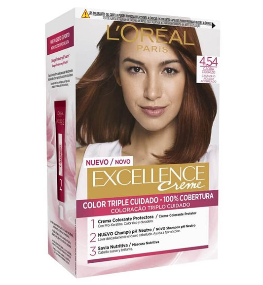 L'Oreal Excellence Creme Tinte 4.54 Caoba Cobrizo
