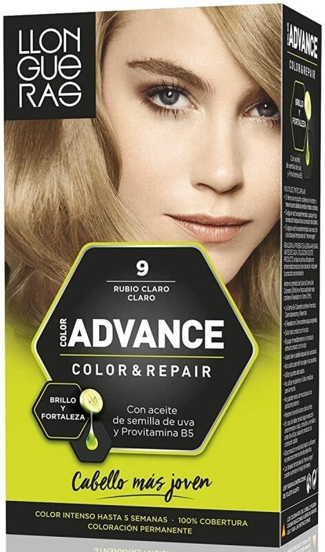 Llongueras Advance Color & Repair 9 Rubio Claro Claro - Color y Cuidado Avanzado