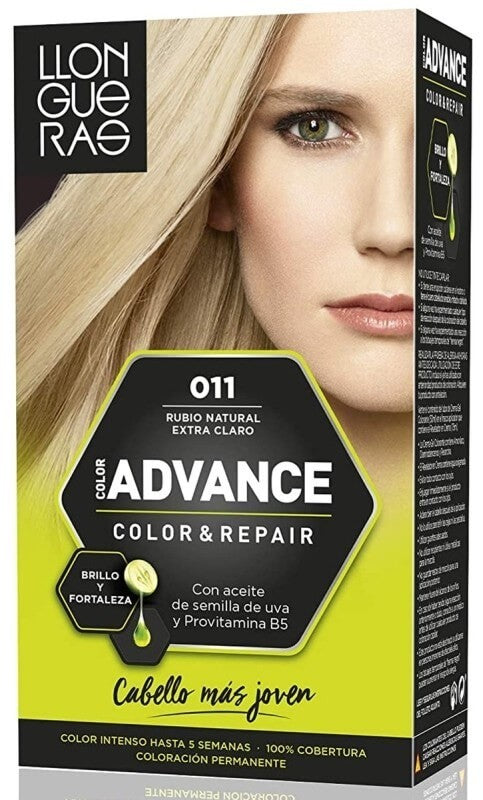 Llongueras Advance Color & Repair 011 Rubio Natural Extra Claro – Máxima Luminosidad y Cuidado Profesional