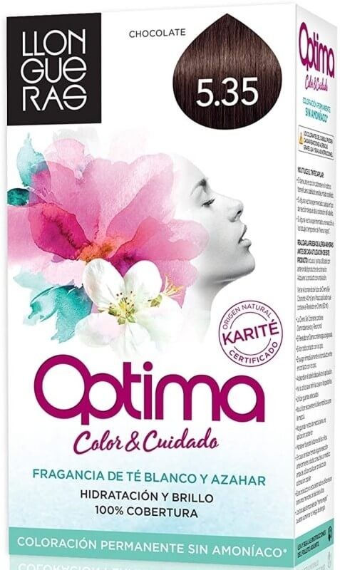 Llongueras Optima Tinte de Pelo Color Chocolate 5.35 - Coloración Permanente sin Amoníaco