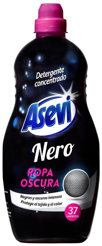 Asevi Nero Detergente Ropa Oscura 1,5L 37D - Protección y Cuidado para tus Prendas Oscuras