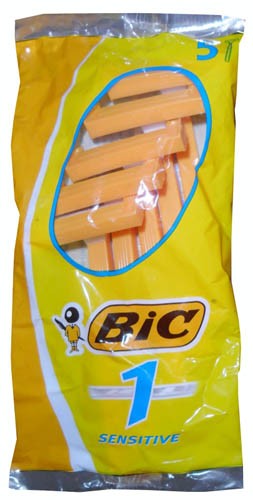 BIC 1 Sensitive – 5 Cuchillas Desechables para un Afeitado Suave