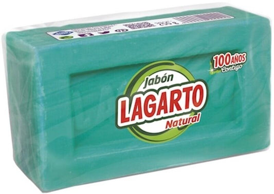 Lagarto Jabón Natural Verde 250G – Eficacia Natural para Manchas y Limpieza del Hogar