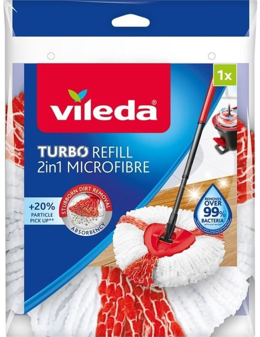 Vileda Turbo 2 in1 Recambio Microfibras 1 Unidad