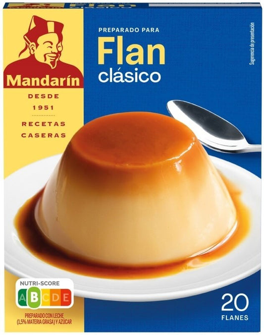 Mandarín Preparado para Flan Clásico - 6 Sobres de Sabor Casero y Delicioso