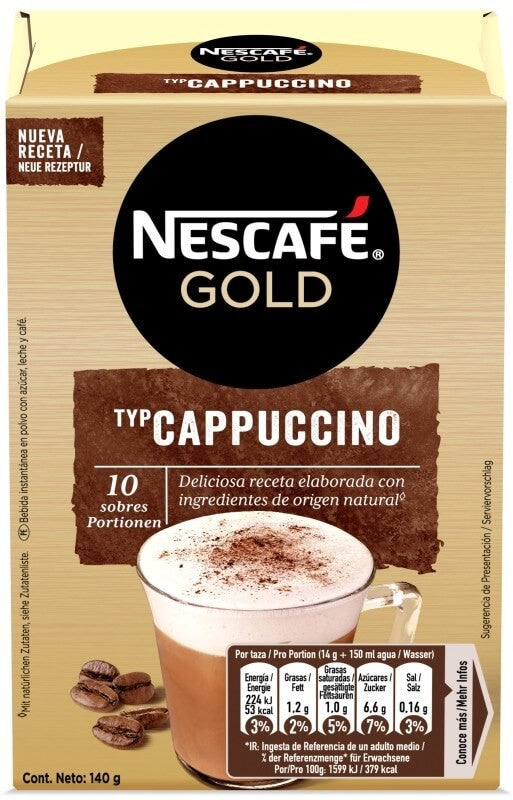 Nescafé Gold Cappuccino 10 Sobres