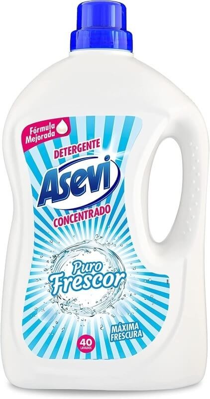 Asevi Detergente Concentrado Puro Frescor 2,28 L 40D – Máxima Limpieza y Fragancia Duradera