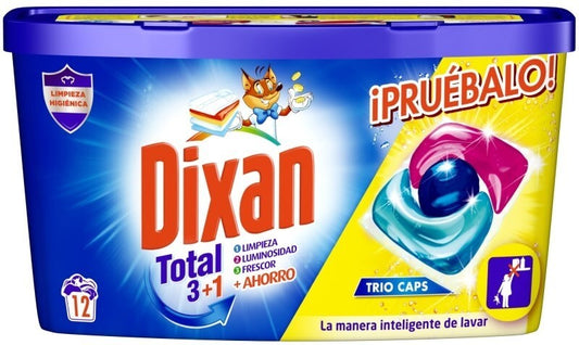 Dixan en cápsulas trio 12 lavados