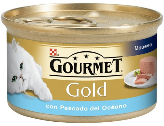 Purina Gourmet Gold Mousse Pescado del Océano 85 gr