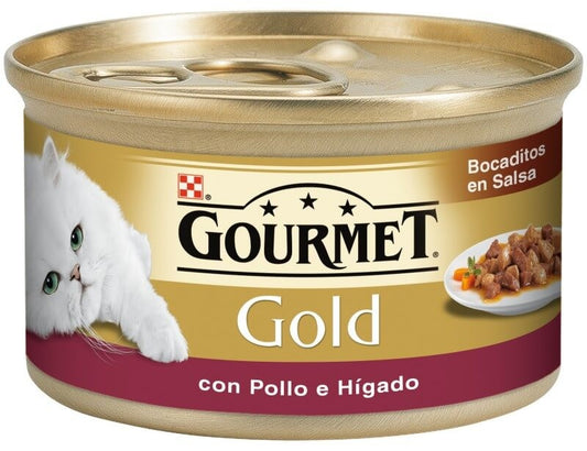 Purina Gourmet Gold Bocaditos Pollo e Hígado 85 gr