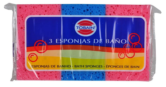 Mundo Floral Esponja Rectangular 3U