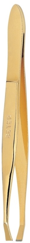 Beter Pinza De Depilar Cejas 7,8 Cm Punta De Cangrejo Dorada